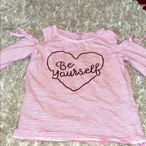 Girls Cut Out Long Sleeve Top